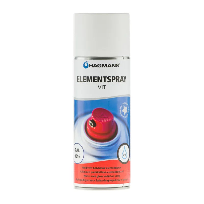 Hagmans Elementspray vattenburen Vit RAL 9016 400 ML