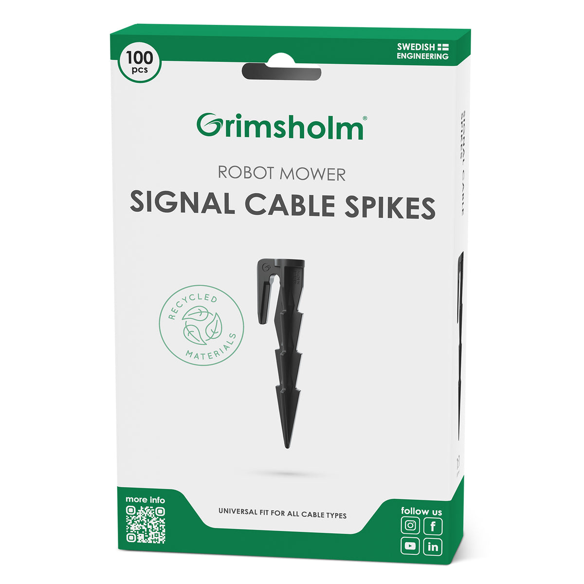 Signalkabelspik, 100 st