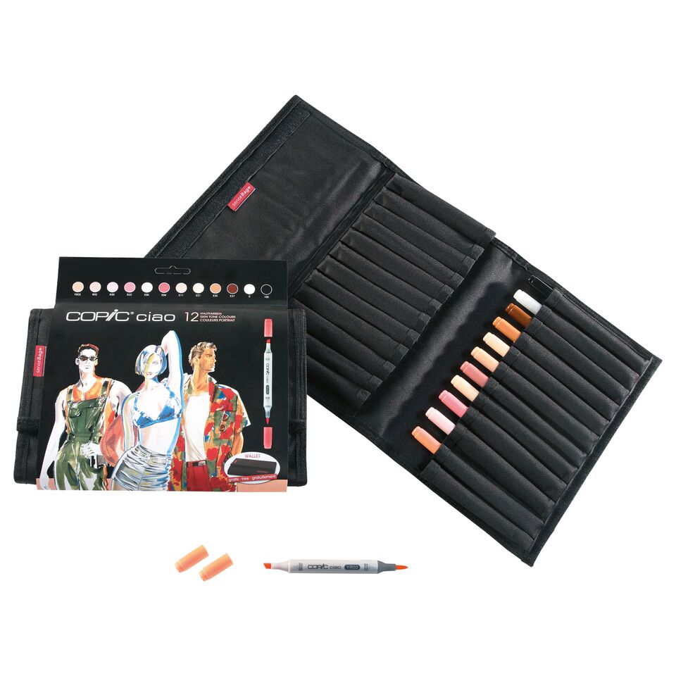 COPIC Ciao Fodral Hudfärger