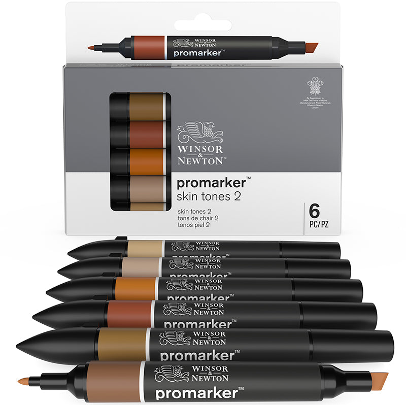 ProMarker set Winsor & Newton 6 Skin tones Set 2 0290077