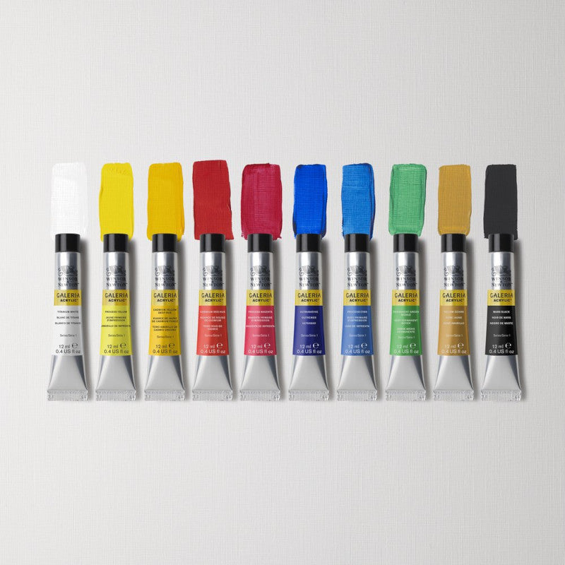 Winsor & Newton Galeria Akrylfärgset 10×12 ml