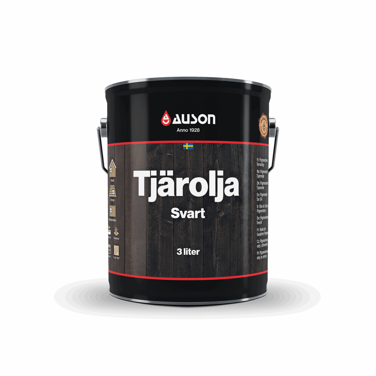 Auson Tjärolja Svart pigmenterad