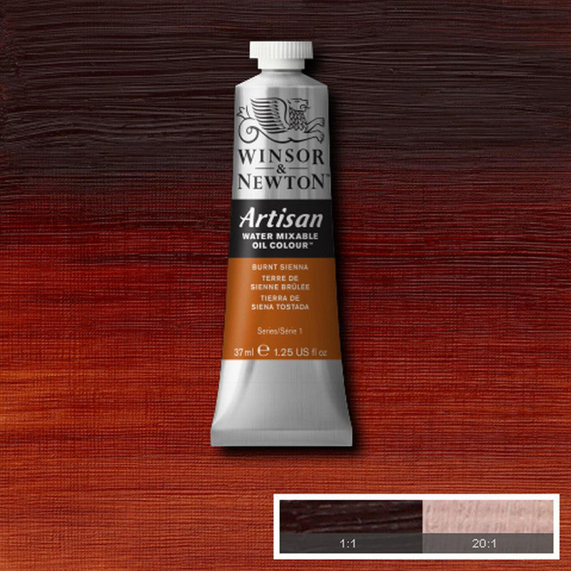 Winsor & Newton Artisan Oljefärg (vattenlöslig) 37 ml – 074 – Burnt Sienna