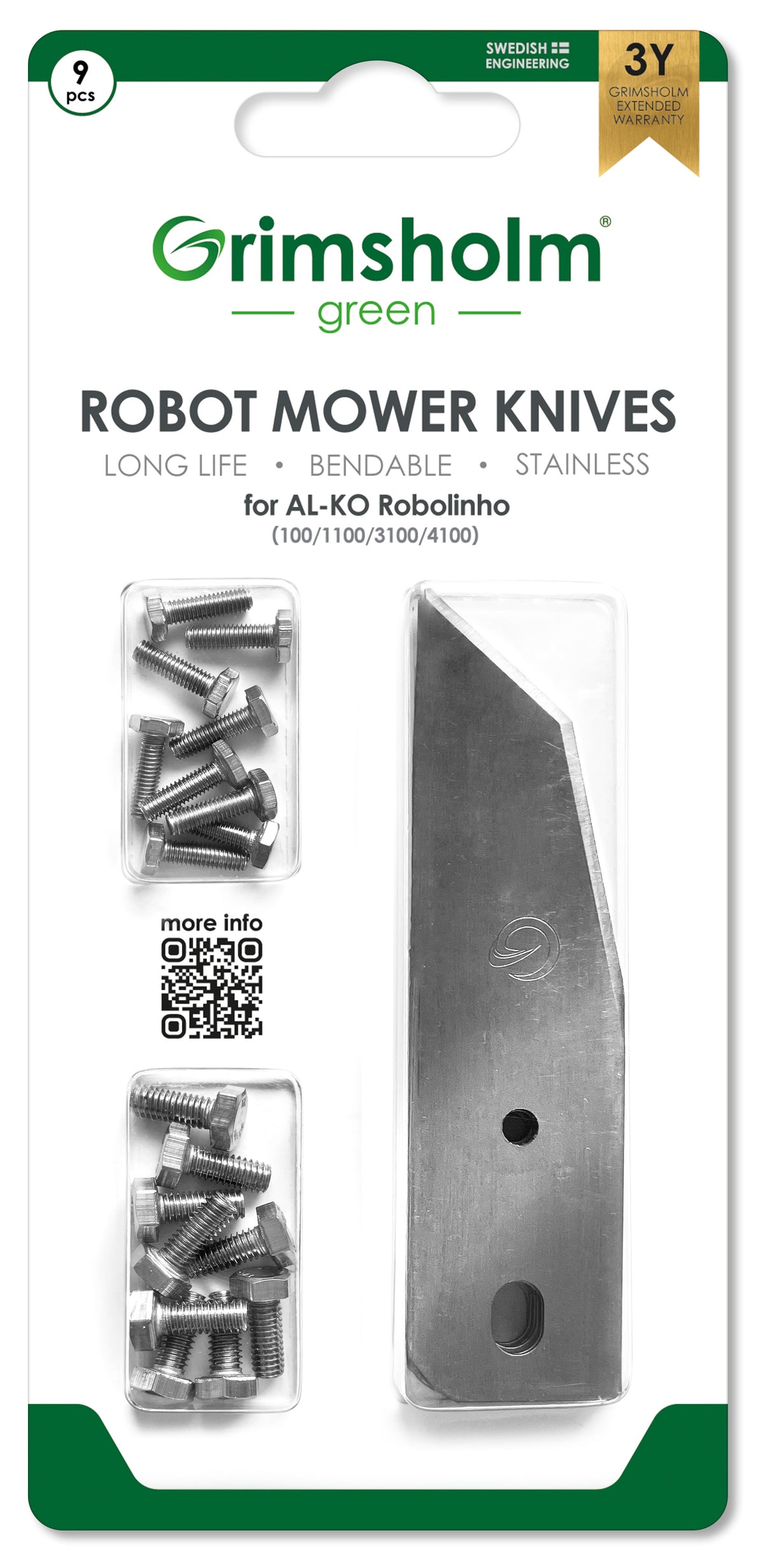 Knivar till AL-KO Robolinho  (100, 1100...), 9-pack