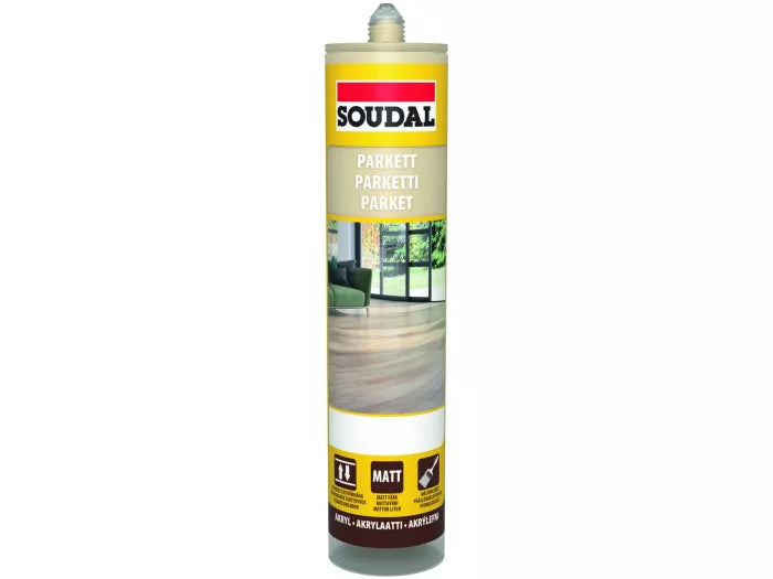 Soudal Parkettkitt Akrylfog för Trägolv