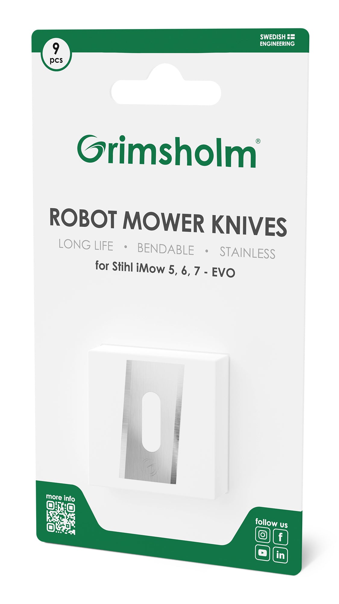 Knivar till Stihl iMOW 3, 4, 5, 6, 7, EVO, - Disc-Cut, 9 st