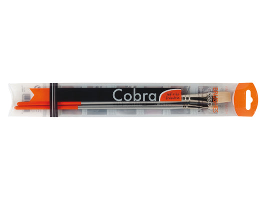 Cobra water mixable oil colour brush set series 215