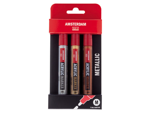 Amsterdam markers metallic set