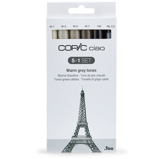 Copic Ciao Set 5+1 Warm Grey Tones