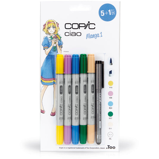 Copic Ciao "5+1"-Set Manga 1