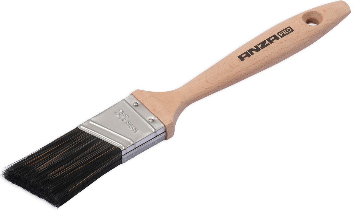 Anza Pro Super Effective Snedställd Lackpensel Trä 50 mm