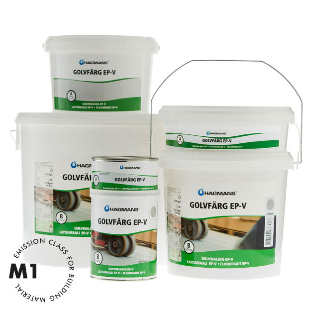 Hagmans Golvfärg EP-V – Mellangrå (5002) 1 KG