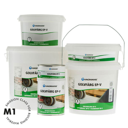Hagmans Golvfärg EP-V – Mellangrå (5002) 1 KG