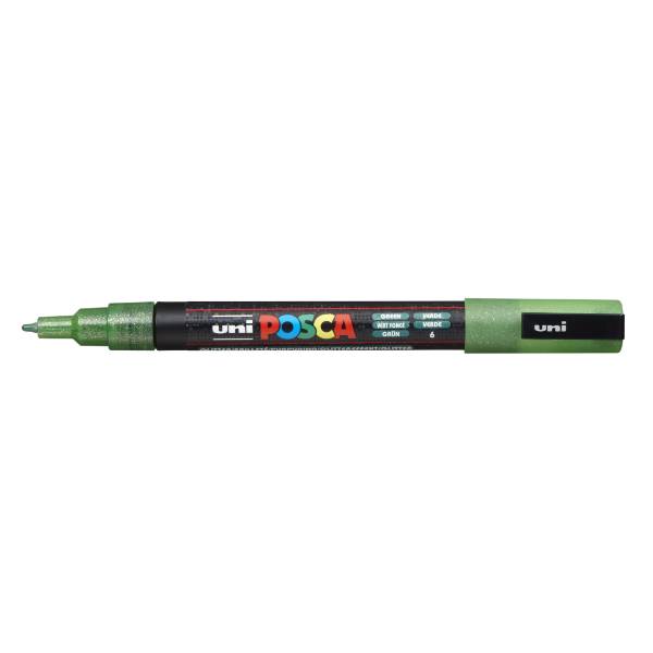 POSCA PC-3ML Glitter (0,9–1,3 mm) 36 green glitter