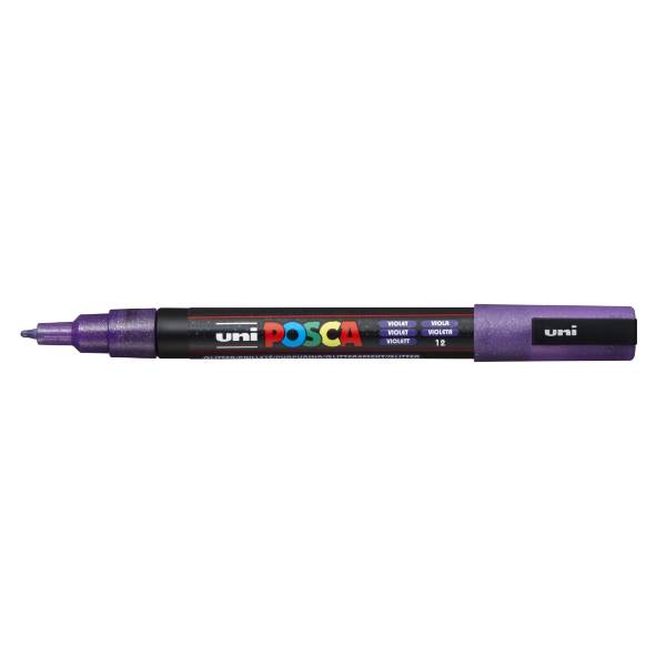 POSCA PC-3ML Glitter (0,9–1,3 mm) 55 violet glitter