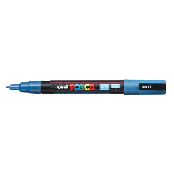 POSCA PC-3ML Glitter (0,9–1,3 mm) 57 light blue glitter