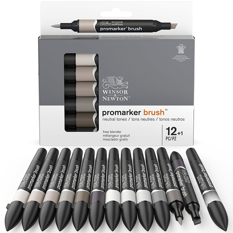 Winsor & Newton NeonMarker Set 1 (6-pack) + Blender