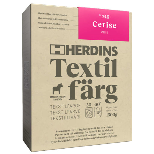 Herdins Textilfärg – Permanent Textilfärg för Naturfiber