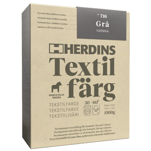 Herdins Textilfärg – Permanent Textilfärg för Naturfiber