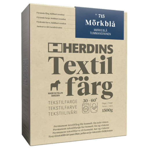 Herdins Textilfärg – Permanent Textilfärg för Naturfiber