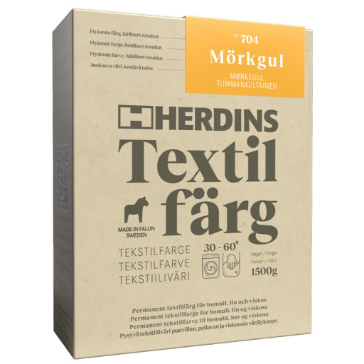 Herdins Textilfärg – Permanent Textilfärg för Naturfiber