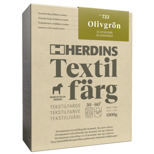 Herdins Textilfärg – Permanent Textilfärg för Naturfiber