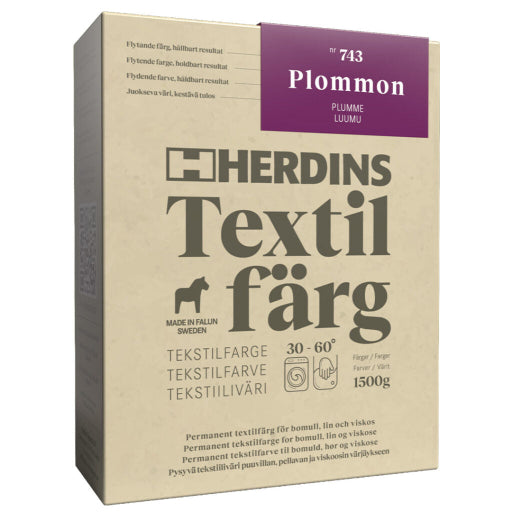 Herdins Textilfärg – Permanent Textilfärg för Naturfiber